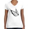 Women's Fine Jersey V-Neck Tee Thumbnail