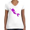 Women's Fine Jersey V-Neck Tee Thumbnail