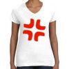 Women's Fine Jersey V-Neck Tee Thumbnail