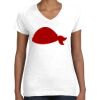 Women's Fine Jersey V-Neck Tee Thumbnail