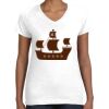 Women's Fine Jersey V-Neck Tee Thumbnail
