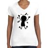 Women's Fine Jersey V-Neck Tee Thumbnail