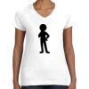 Women's Fine Jersey V-Neck Tee Thumbnail