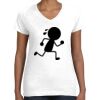 Women's Fine Jersey V-Neck Tee Thumbnail