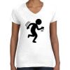 Women's Fine Jersey V-Neck Tee Thumbnail