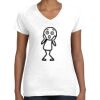 Women's Fine Jersey V-Neck Tee Thumbnail