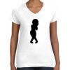 Women's Fine Jersey V-Neck Tee Thumbnail