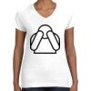 Women's Fine Jersey V-Neck Tee Thumbnail