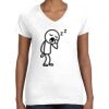 Women's Fine Jersey V-Neck Tee Thumbnail