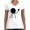 Women's Fine Jersey V-Neck Tee Thumbnail