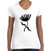 Women's Fine Jersey V-Neck Tee Thumbnail