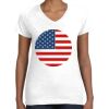 Women's Fine Jersey V-Neck Tee Thumbnail