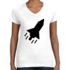 Women's Fine Jersey V-Neck Tee Thumbnail