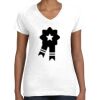 Women's Fine Jersey V-Neck Tee Thumbnail