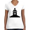 Women's Fine Jersey V-Neck Tee Thumbnail