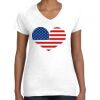 Women's Fine Jersey V-Neck Tee Thumbnail