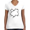 Women's Fine Jersey V-Neck Tee Thumbnail