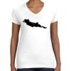 Women's Fine Jersey V-Neck Tee Thumbnail